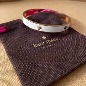 Kate Spade - White & Gold Bangle